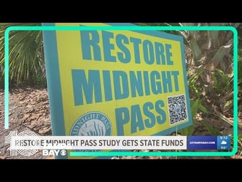 'Restore Midnight Pass' study receives state funding