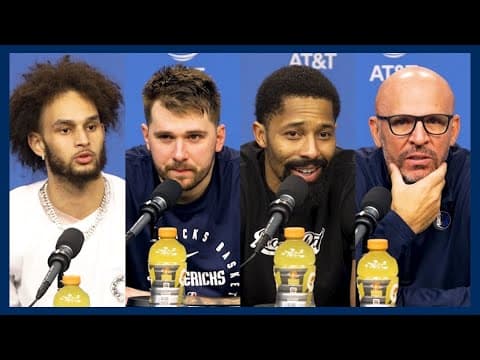 Mavs vs Grizzlies | Luka Doncic, Spencer Dinwiddie, Dereck Lively II, Jason Kidd postgame interviews