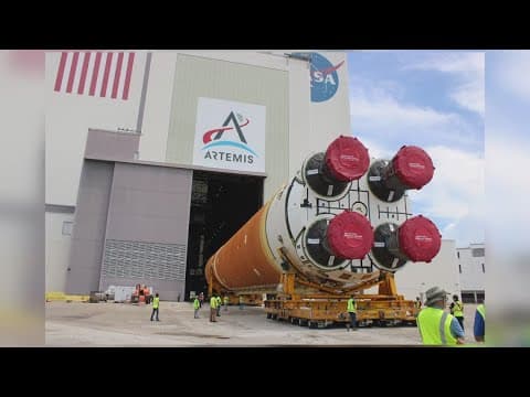 Artemis II core stage arrives in Florida