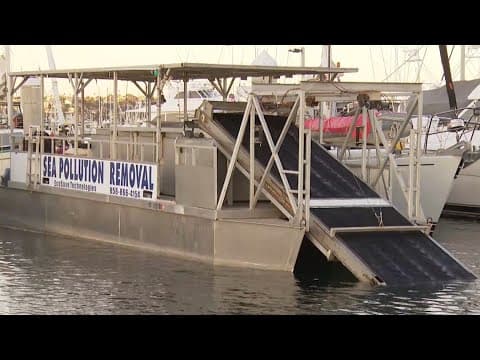 Sea pollution removal boat is revolutionizing ocean clean-up