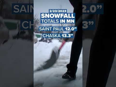 Check out some of the snow totals reported so far from the 3-day storm! #kare11weather #shorts