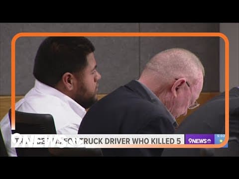 Trial underway for truck driver accused of killing family of 5 in Colorado