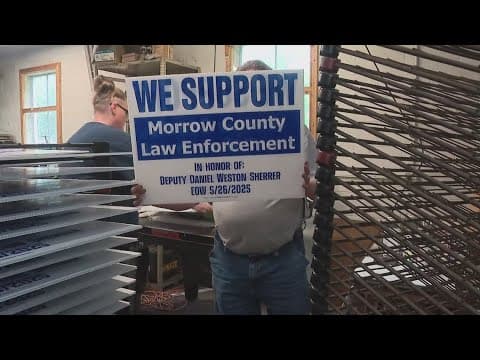 Morrow County businesses rally around fallen deputy's family and law enforcement