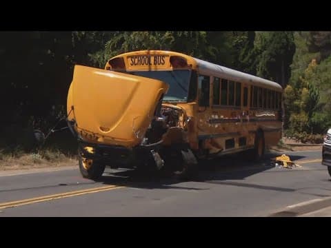 CHP investigates crash involving SUV and school bus in Vista