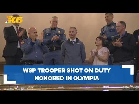 WSP trooper who was shot on duty honored by state House