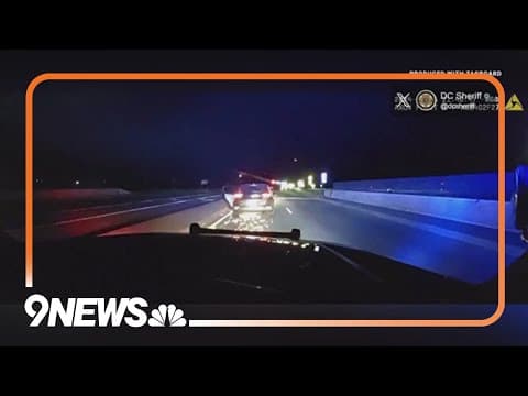 Colorado sheriff's deputy uses PIT maneuver to stop driver of stolen car