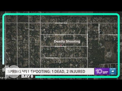 1 dead, 2 injured after shooting in Spring Hill