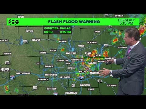 DFW Weather: Flash flood warning issued for Dallas, warm days expected ahead in North Texas