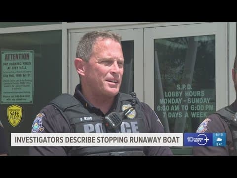 Meet the officers who stopped the runaway boat in Sarasota after the driver fell overboard