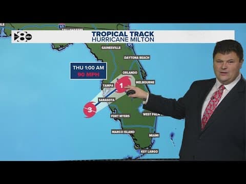 Hurricane Milton: New forecast, spaghetti models, projected path for Wednesday