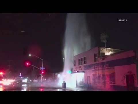 Sheared hydrant damages businesses in Ocean Beach