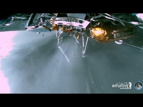 Private moon lander broke its leg when it landed