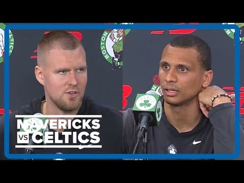 2024 NBA Finals | Kristaps Porzingis and Joe Mazzulla speak to the media on Tuesday