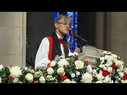 Bishop asks Donald Trump to have mercy on trans children, illegal immigrants during service