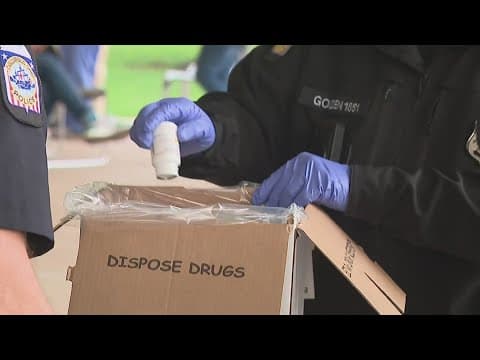 Columbus law enforcement helps collect unwanted, unused prescription pills from residents