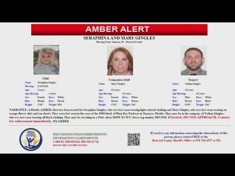 Man arrested after missing 4-year-old found safe, mother found dead in Broward County