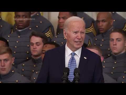 Biden honors Army football with Commander-in-Chief's Trophy