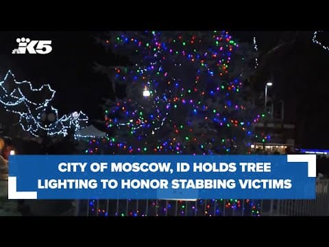 Tree lit up to honor murdered University of Idaho students