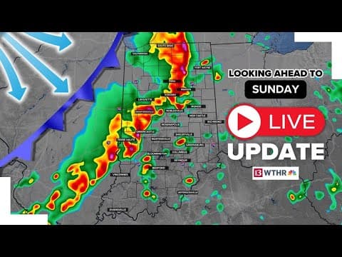 Severe weather expected Sunday in Indiana | Live Doppler 13 Weather Update