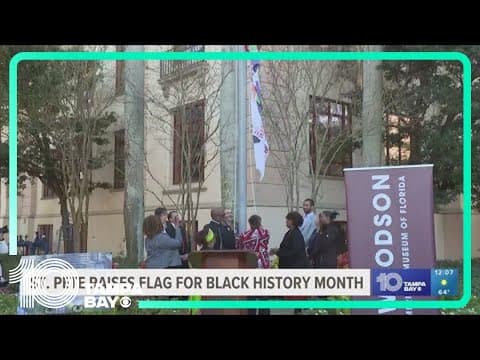 St. Pete raises Dr. Carter G. Woodson flag on first day of Black History Month