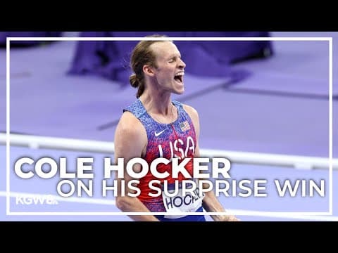 Former Oregon Duck Cole Hocker reflects on gold-medal win at Olympics