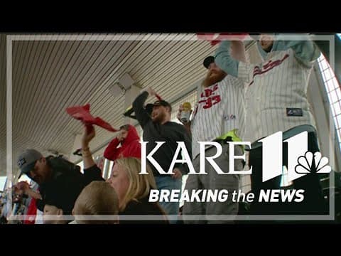 Twins fans celebrate first series win in decades