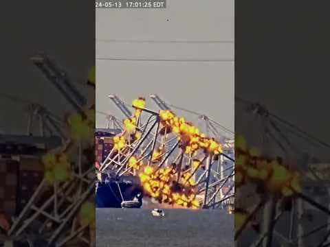 Explosives used to blow up collapsed Baltimore bridge