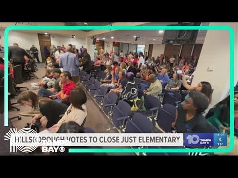 Hillsborough school board votes 4-3 in favor to close Just Elementary School