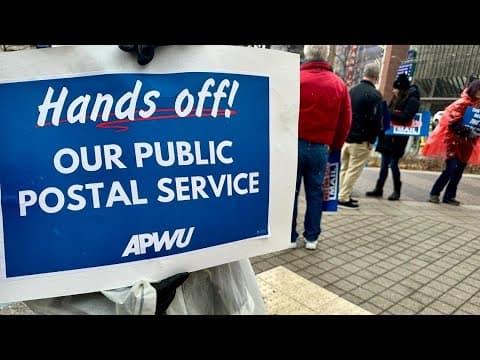 Indy postal workers rally against proposed USPS federal changes