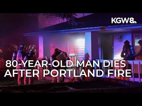 Portland man dies after rescue from burning home