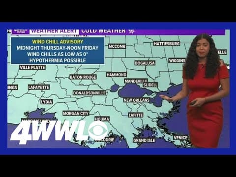 New Orleans Weather: Freezing Temps, Single Digit wind chills