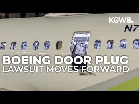 Boeing door plug blowout lawsuit moves forward