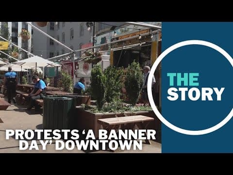 Portland is seeing its biggest protests since 2020. These businesses say they're loving it
