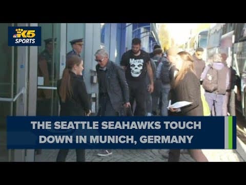 Seattle Seahawks touch down in Germany