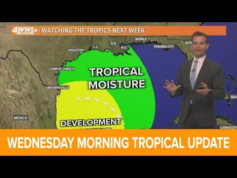 Gulf coast tropical development possible next week