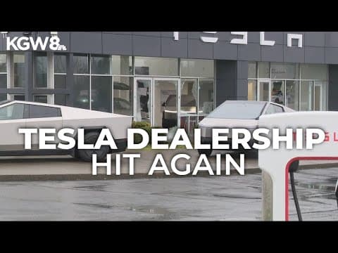 Salem Tesla dealership targeted again after arson and vandalism incident