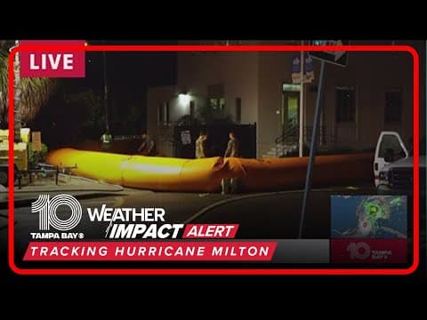 National Guard puts up flood barrier around Tampa wastewater system