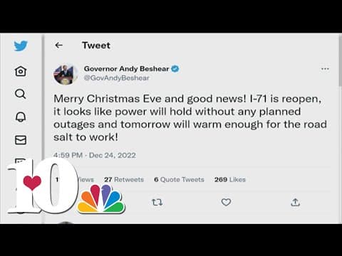 Gov. Beshear advises drivers to stay off roads in Kentucky