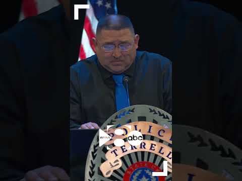 Father of fallen North Texas police officer speaks at funeral