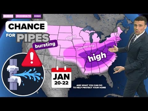 FORECAST | Where we are expecting pipes to possibly burst with the arctic cold rushing south