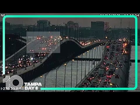 Motorcyclist dead, 1 injured in two separate crashes on the Howard Frankland Bridge