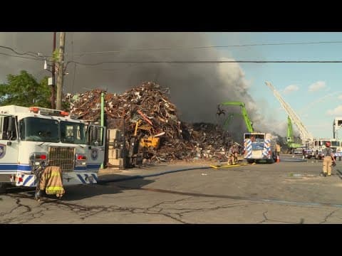 Fort Worth firefighters work major structure fire on one of the hottest days of the year