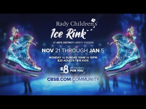 Annual Rady Children’s Ice Rink to open at Liberty Station