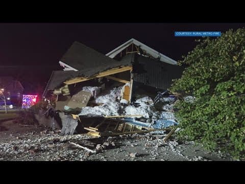 Car crashes into Powell home causing it to partially collapse