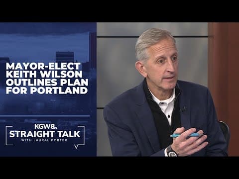 Portland Mayor-elect Keith Wilson outlines plans for tackling homelessness, climate change