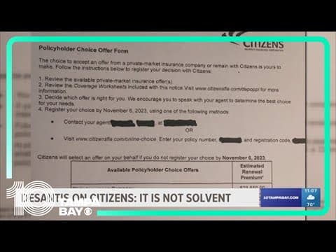 Gov. DeSantis sounds off on viability of Citizens Insurance