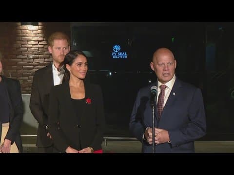 Prince Harry, Meghan Markle open training facility for veterans in San Diego