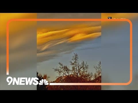 Mountain wave cloud appears over Front Range
