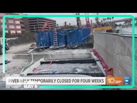 Section of Tampa's Riverwalk temporarily closed