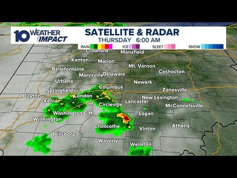 10TV Weather Impact Alert Day: Tracking rain, storms in central Ohio Thursday